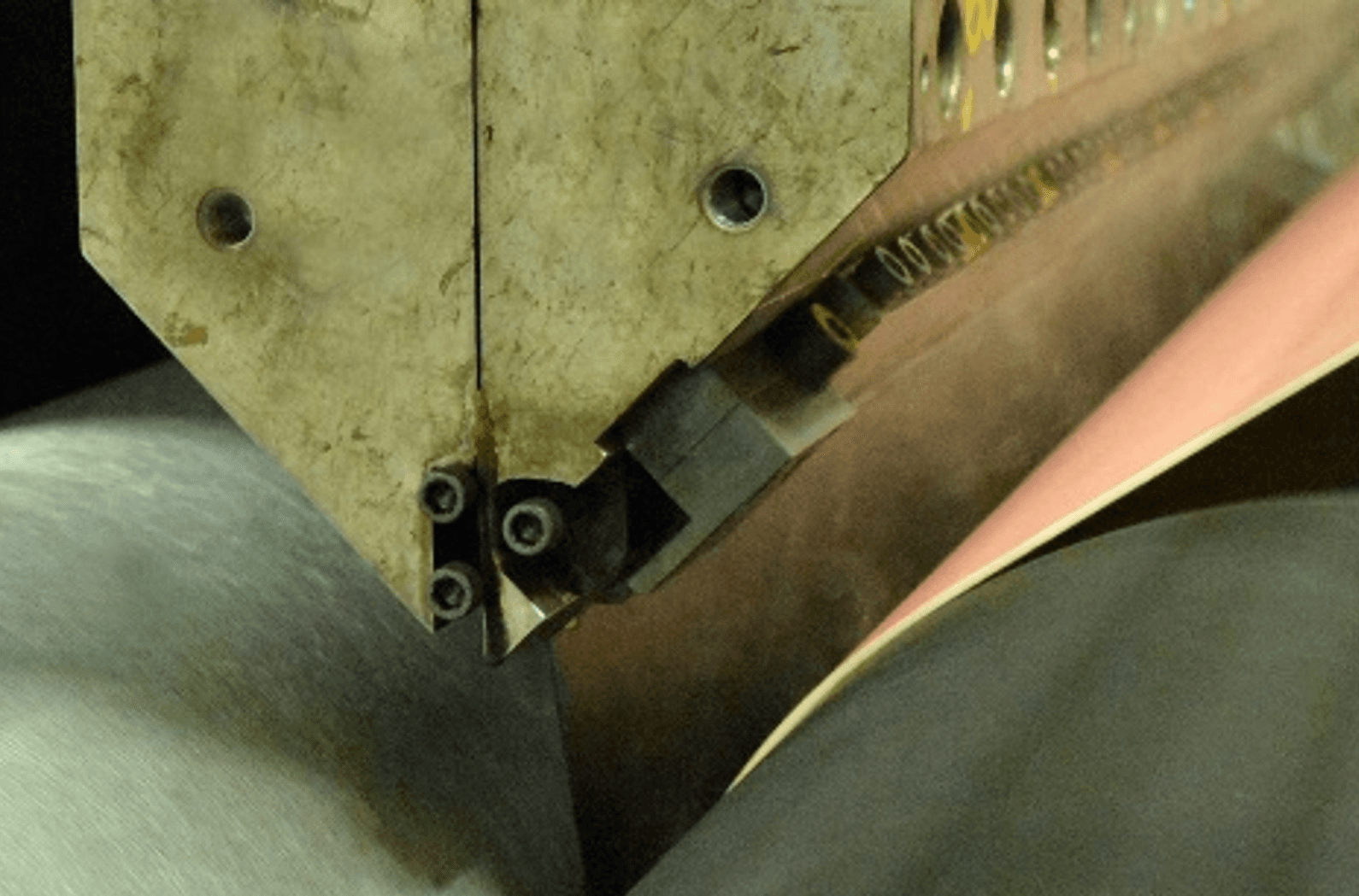 Close up machine shot